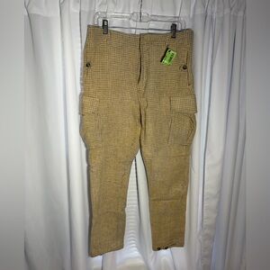 Aime Leon Dore Tan Checkered Men's Pants